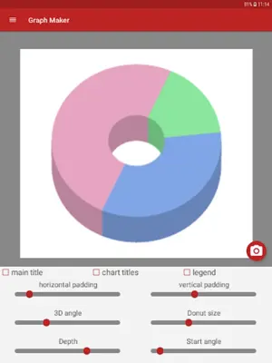 Pie Chart Maker android App screenshot 1