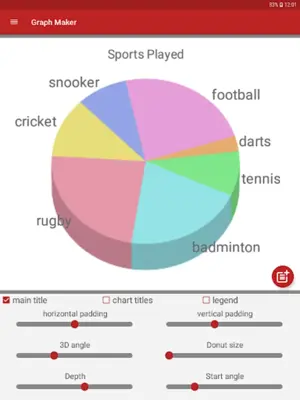 Pie Chart Maker android App screenshot 2