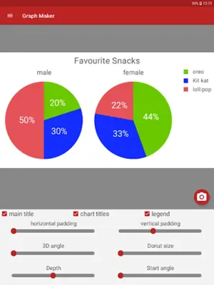 Pie Chart Maker android App screenshot 3