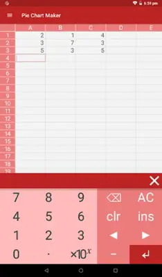 Pie Chart Maker android App screenshot 4